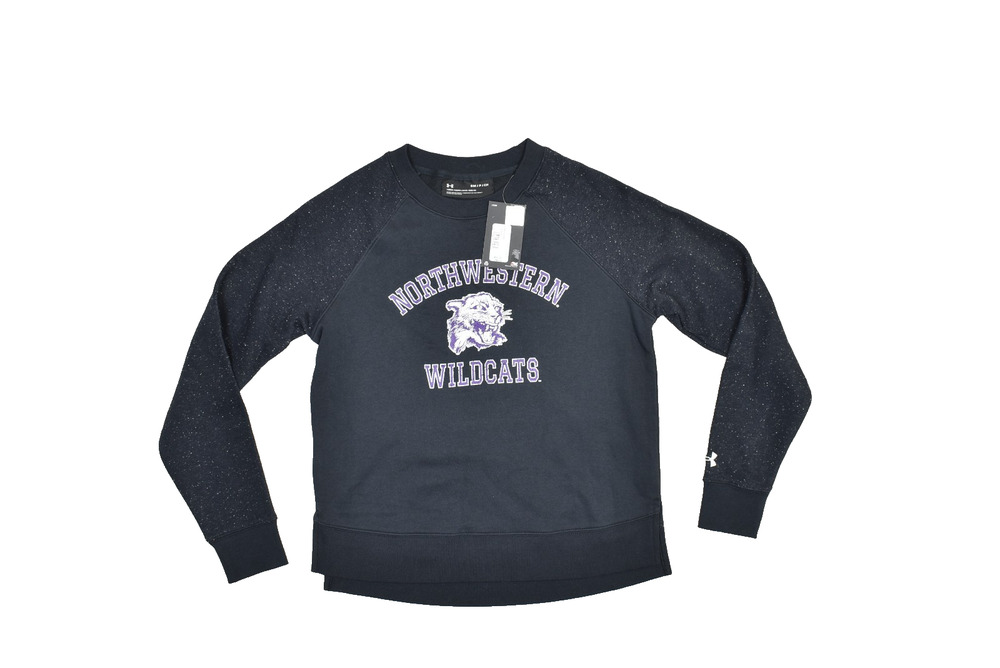 NEW Under Armour Northwestern Wildcats Women's Black Pullover Sweater Size S